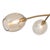 Artemis Mobile Chandelier, Natural Brass with Champagne Glass For Sale - Image 4 of 7