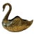 Vintage Brass Swan Planter For Sale