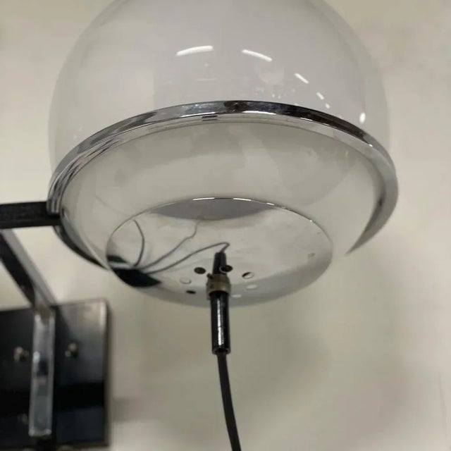 Tolkien ‘Lord of the Rings’ Wall Lamp with Two Morning Mist Glass Balloons by Raak, 1970s For Sale - Image 10 of 16