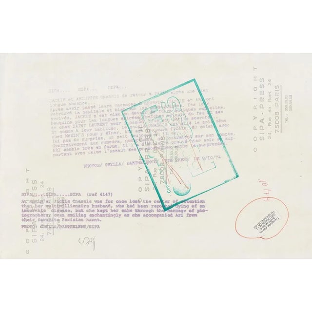 Jackie Kennedy, Paris, France, 1974, Photograph For Sale - Image 4 of 5