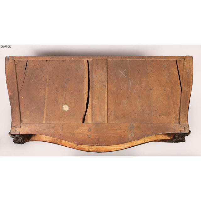 Mid 18th Century Signed Jb Hedouin Paris Régence Bronze-Mounted Rosewood Tombeau Commode For Sale - Image 9 of 15