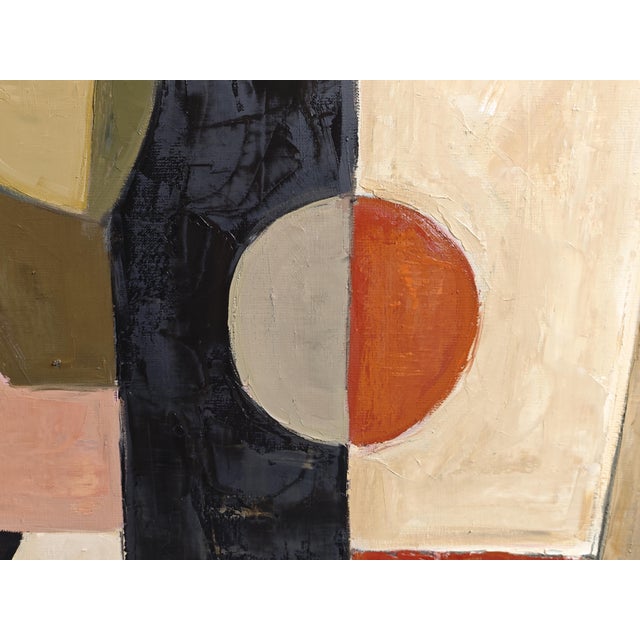 Architecture of Colors, Large Abstract Oil Painting, Framed by Sophie Dumont For Sale - Image 6 of 10