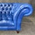 Custom Cococo Home Blue Chesterfield Sofa For Sale - Image 9 of 15