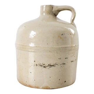 Vintage Stoneware Beige Beehive or Moonshine Jug For Sale