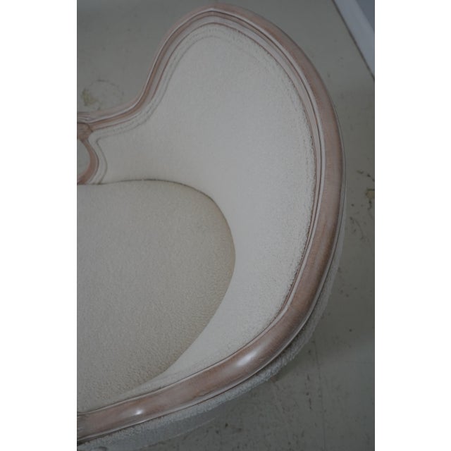 Pair of French Louis XVI Boucle Rams Head Chairs For Sale - Image 14 of 18