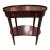 Antique Hepplewhite End Table, Mahogany With Glass Top, Mersman For Sale