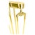 Set of Quality Mid Century Modern Brass Fireplace Tools For Sale - Image 9 of 16