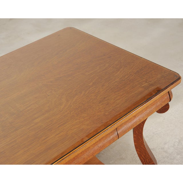 American Empire Oak Library Table From "And Just Like That…" For Sale - Image 12 of 18
