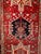 Antique Persian Heriz Karajeh Runner, Hand-Knotted Wool, Geometric Medallion Pattern, Red & Navy, 4x14 For Sale - Image 15 of 18
