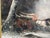 19th Century Christian Adolph Schroeder Oil on Canvas of Carriage or Sleigh Pulled by Horses For Sale - Image 4 of 8