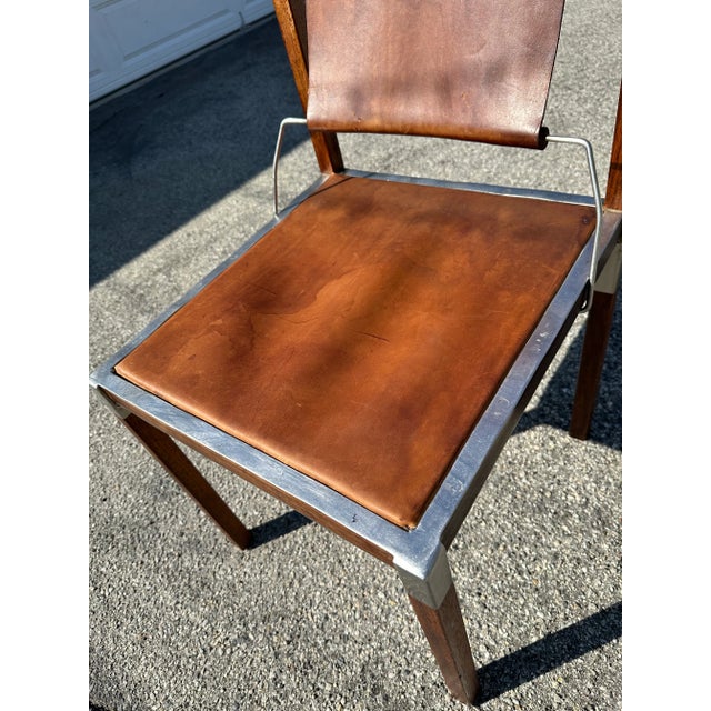 Brown Zele Marcus and Alexis Style Leather Chair For Sale - Image 8 of 11