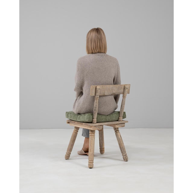 Mid 20th Century 20th Century French Wooden Chair With Upholstered Cushion For Sale - Image 5 of 18