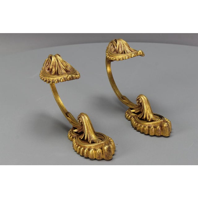 Early 20th Century French Bronze Curtain Tiebacks, 1890s, Set of 2 For Sale - Image 11 of 18