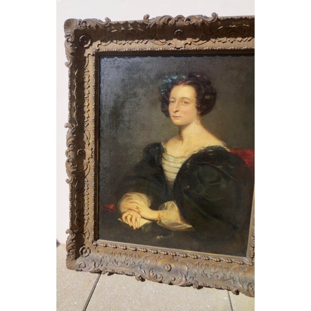 John Watson Gordon Scottish Sir John Watson Gordon (1788 - 1 June 1864). Very grand formal portrait of a Scottish lady,...