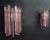 Pair of Murano Wall Sconces 9 Pink Triedri For Sale - Image 11 of 12