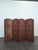 Four-Panel Screen in Red Silk with Brass Nails, in Very Good conditions. Up to 250V (Europe/UK Standard).The wiring of...