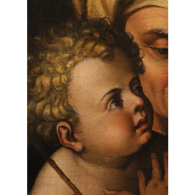 Scipione Pulzone, Madonna and Child, 1590, Oil on Canvas For Sale - Image 8 of 16