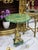 French French Style Green Gold Coffee Table With Gold Details For Sale - Image 3 of 4