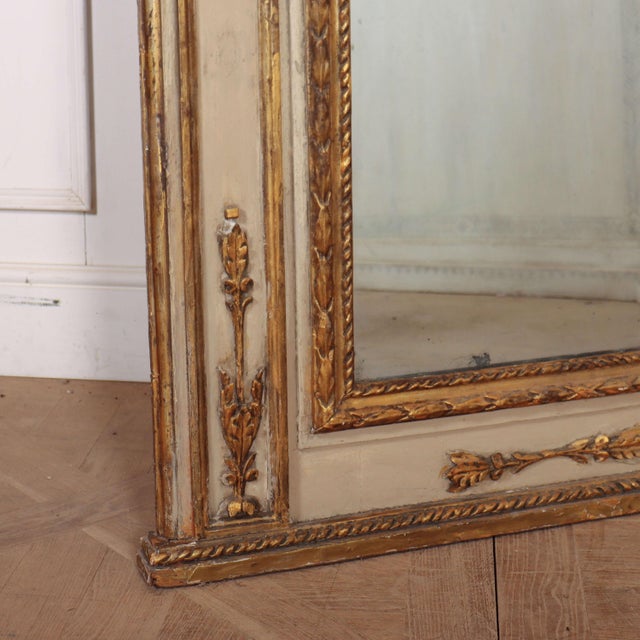 French Painted Trumeau Mirror For Sale - Image 8 of 15