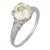 1930s Art Deco Gia 2.40 Carat Old European Cut Diamond Platinum Engagement Ring, Size 8 For Sale