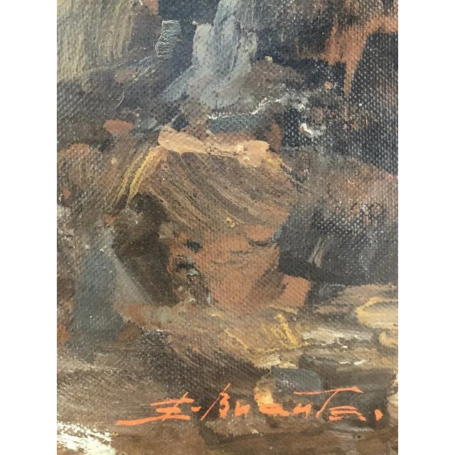 Ezelino Briante, Voiliers en mer, Oil on Canvas For Sale - Image 3 of 9