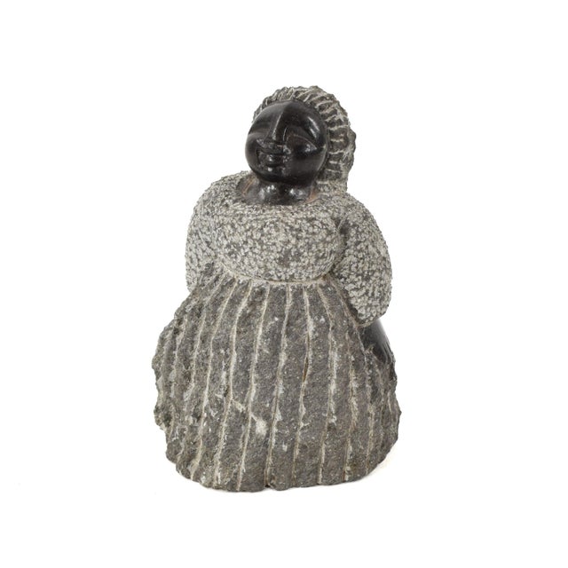 Early 20th Century Shona Stone Woman Sculpture In The Style of Colleen For Sale In Denver - Image 6 of 7