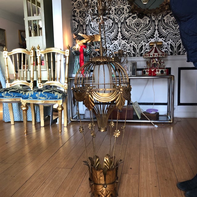 1940s Vintage Italian Hot Air Balloon Chandelier** | Chairish