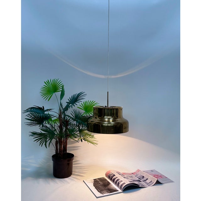 Brutalist Bumling Hanging Lamp in Brass by Anders Pehrson for Ateljé Lyktan, Sweden, 1960s For Sale - Image 9 of 17