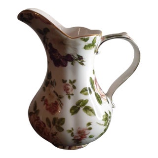 1940s Royal Danube Hand-Painted Pitcher For Sale