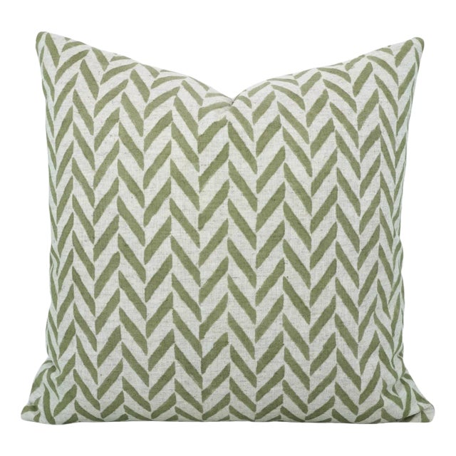 Fabdivine Indian Block Print Cushion Cover 16x16 Inch Cotton Linen-Jheel For Sale