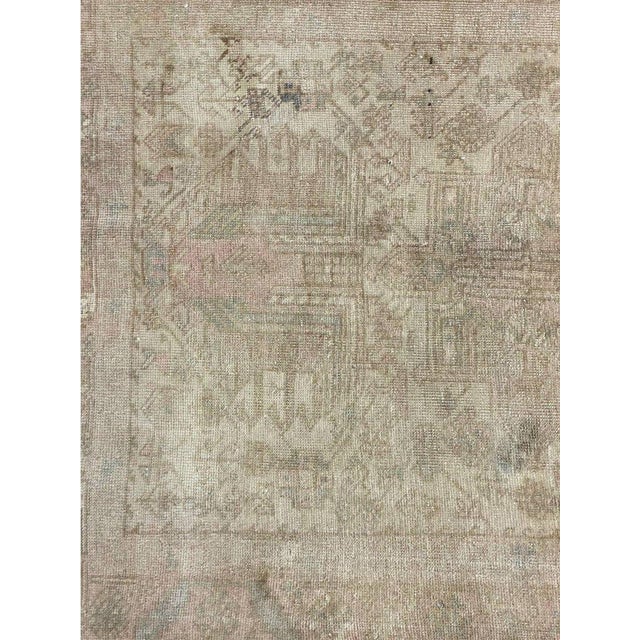 Tan 1970s Vintage Old Persian Karajeh Runner Rug 3x13 For Sale - Image 8 of 9