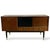 Wood Mid-Century Sideboard in Teak with Sliding Doors and Brass Drawers, 1950s For Sale - Image 7 of 7