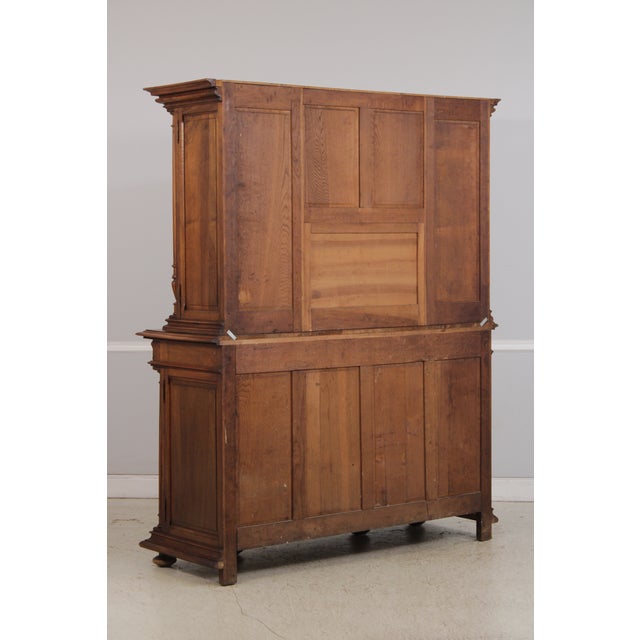 Antique French Renaissance Walnut Cabinet Hutch For Sale - Image 18 of 18