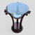 Art Nouveau Carved Wood and Glass Pedestal Side Table, Early 20th Century For Sale In Los Angeles - Image 6 of 10