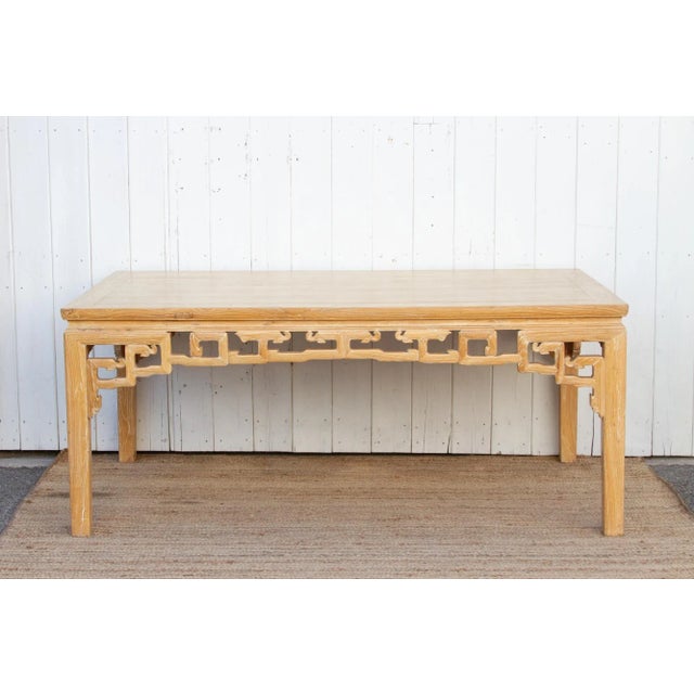 Asian Reclaimed Elm Qing Style Dining Table For Sale - Image 3 of 12