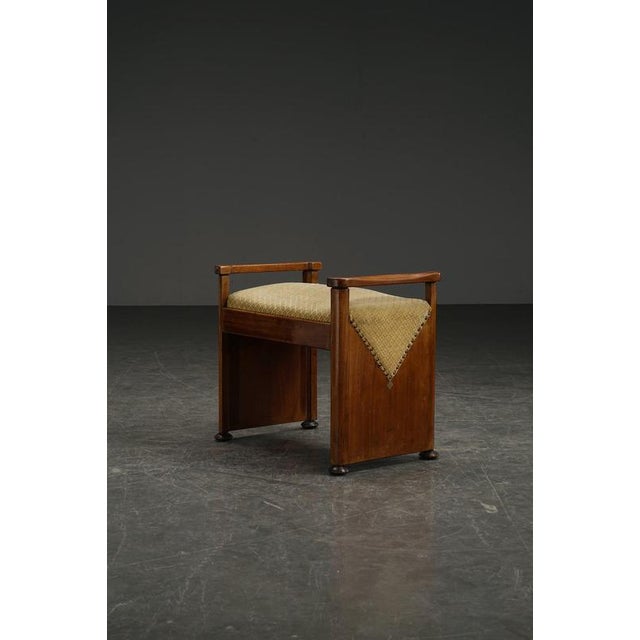 Amsterdam School Stool, 1930s For Sale - Image 3 of 13