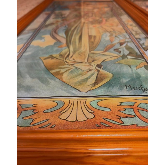 Alphonse Mucha, The Hours of the Day, 1970s, First Edition Archival Pigment Prints in Period Wood Frames, Set of 4 For Sale - Image 16 of 18