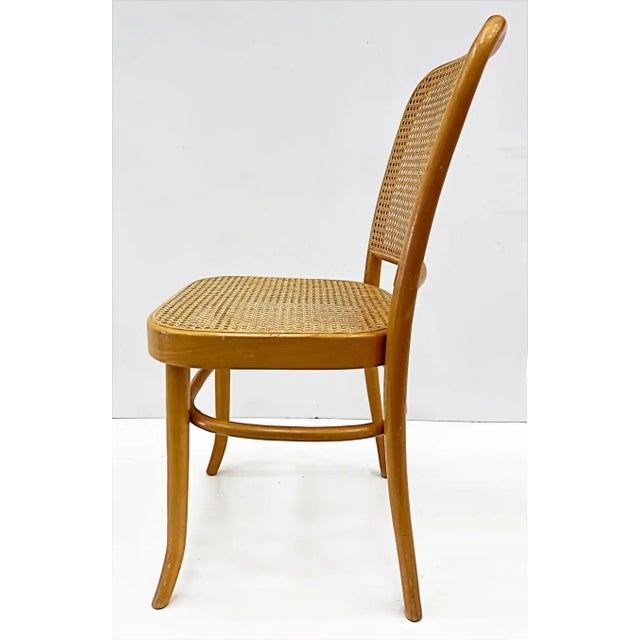 Wood Vintage Salvatore Leone Vintage Bentwood Caned Chairs, Thonet Style For Sale - Image 7 of 11