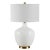 Metal Safavieh Eugenie Glass Table Lamp - Antique White For Sale - Image 7 of 7