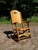Brown Vintage Mid Century Maple Folding Rocking Chair Rocker Clement MFG Canada For Sale - Image 8 of 18
