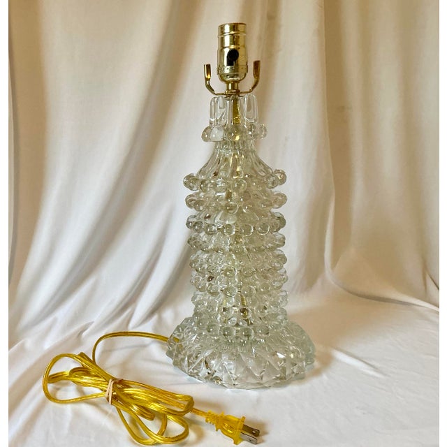 Vintage Carl Fagerlund Style Mid Century Glass Lamp For Sale - Image 13 of 18
