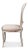 Painted cane and the surrounding frame share a gray wash, keeping the oval back in one quiet tone. A taupe fabric seat...