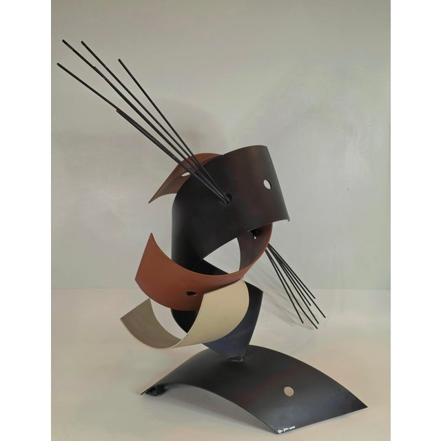 Curtis Jere Post Modern Metal Sculpture by Curtis Jeŕe For Sale - Image 4 of 8