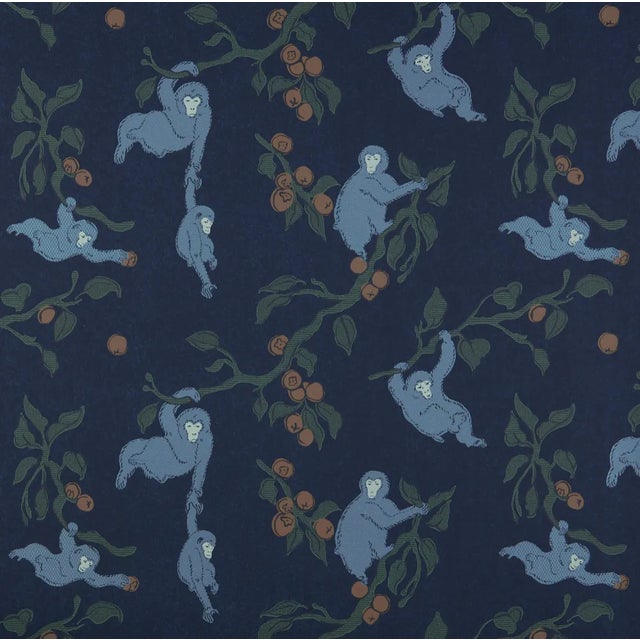 Zak + Fox Saru Wallpaper in Blue, No. Zfsruwc-04, Usa For Sale In New York - Image 6 of 7