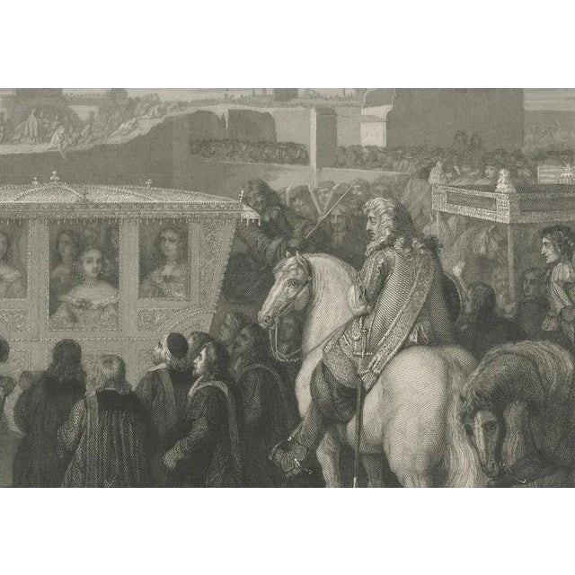 Title: Entry of Louis XIV and Maria Theresa into Douai, 1667 - Engraved After Van der Meulen : This is an original steel...