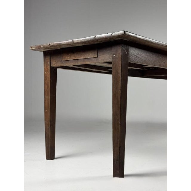 Brown French Oak Dining Table, 19th Century For Sale - Image 8 of 18