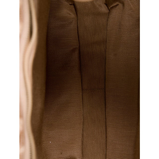 90s Judith Leiber Pouch Snakeskin Tan Beige Clutch Shoulder Bag Tiger Eye Gemstone Vintage For Sale In Los Angeles - Image 6 of 16