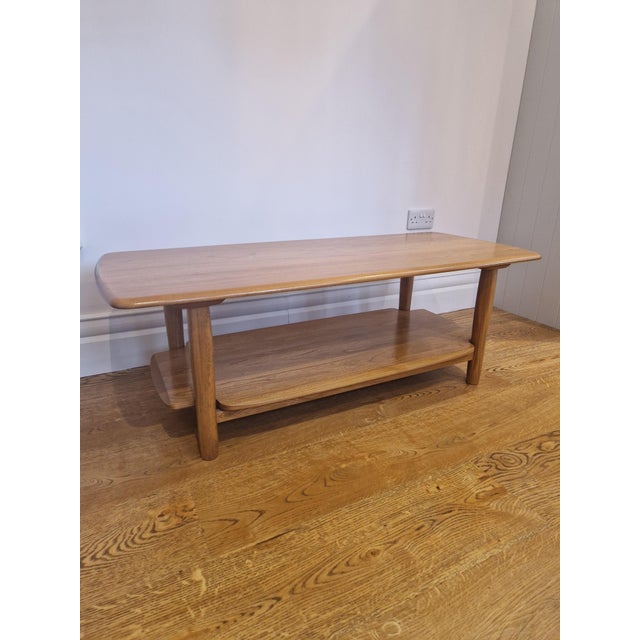 Mid-Century Windsor Two-Tier Coffee Table in Pale Elm from Ercol, 1970s For Sale - Image 6 of 10