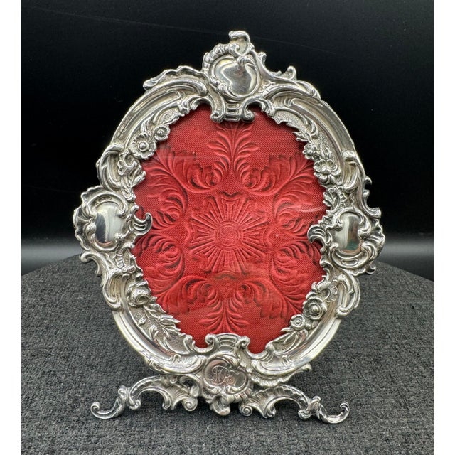 Silver Sterling Silver Picture Frame For Sale - Image 8 of 12