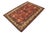Shabby Chic Rustic Super Kazak Red/Beige Wool Rug - 4'1'' X 5'10'' For Sale - Image 3 of 10
